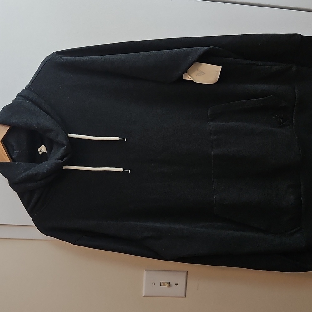 Univibe Men's Turtle Neck Black Long Sleeve Sweat Shirt Size Large
